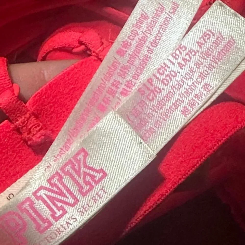 Victoria-s-secret Women's Red and Pink Bra